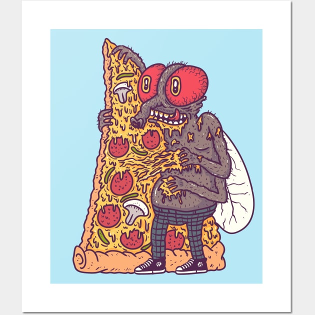 Pizzafly Wall Art by hex